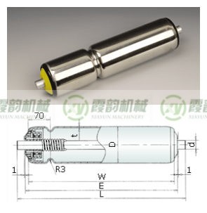 单槽O带传动辊筒10